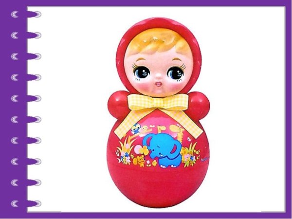 Неваляшка раскраска для малышей