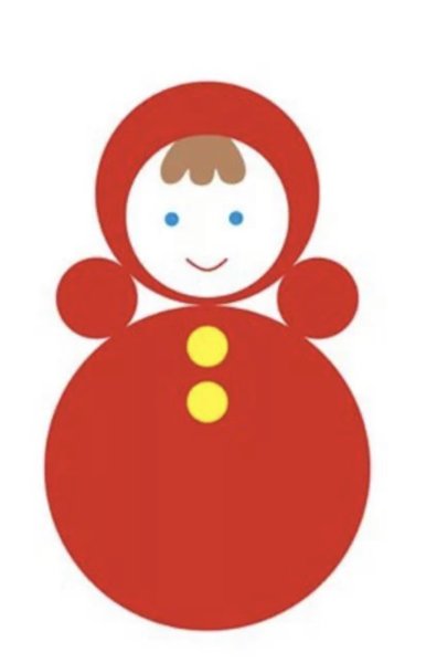 Неваляшка раскраска для детей