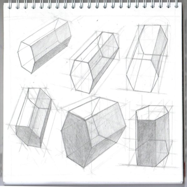 Построение шестиугольной Призмы