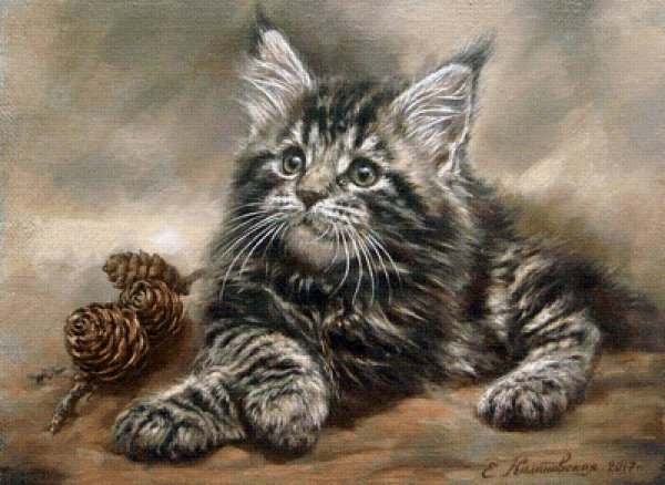Художник Екатерина Калиновская котенок