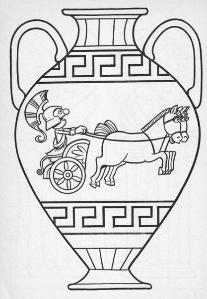 Египетская ваза вид сбоку