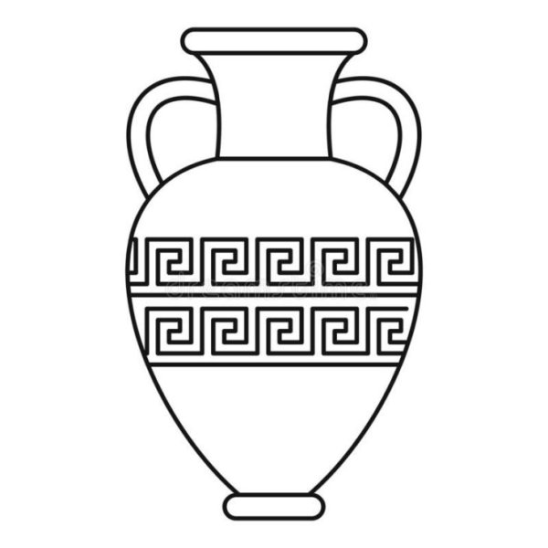 Амфоры древней Греции раскраска
