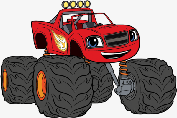 Монстр трак бигфут раскраска