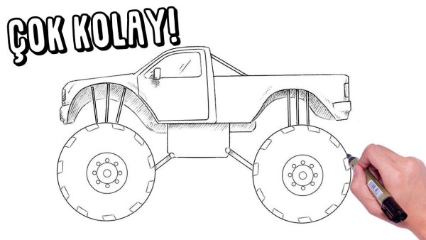 Разукрашка хот Вилс монстр трак