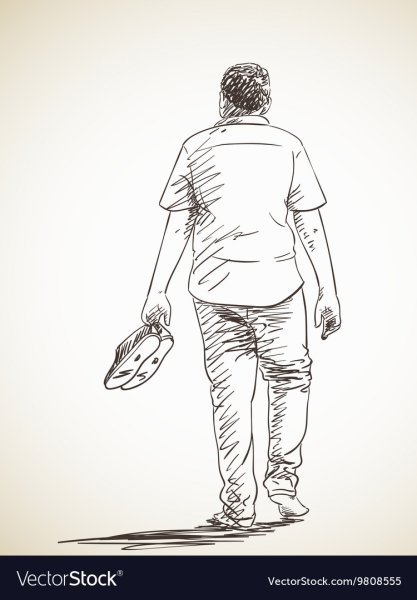 Наброски людей со спины