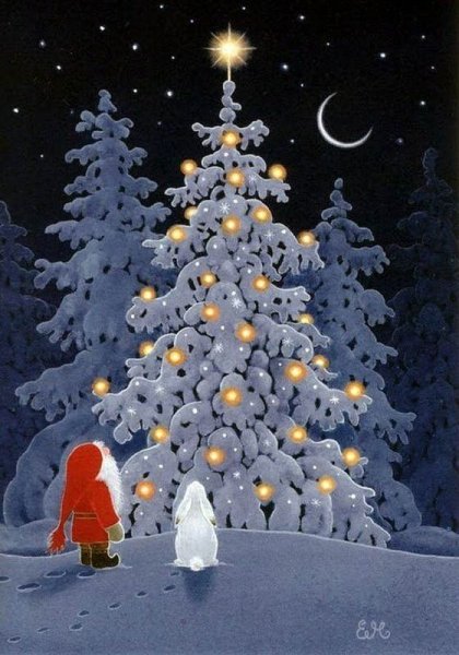 Рождественские иллюстрации Eva Melhuish