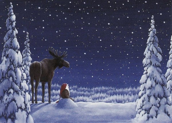 Рождественские иллюстрации Eva Melhuish