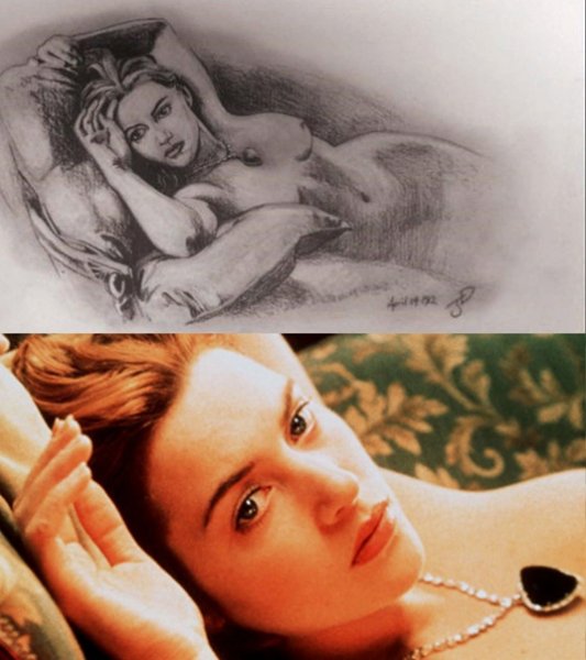 Кейт Уинслет сцена в Титанике