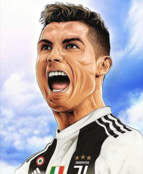 Портрет Кристиано Роналдо арт