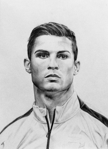 Криштиану Роналду рисунок