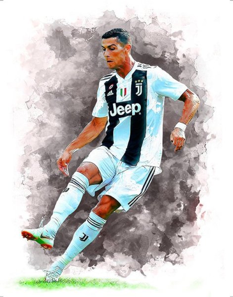 Кристиано Роналдо рисунок