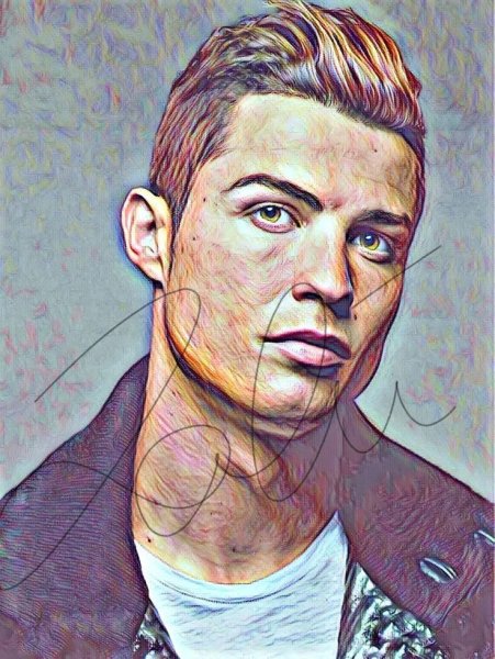 Рисовать Кристиано Роналдо