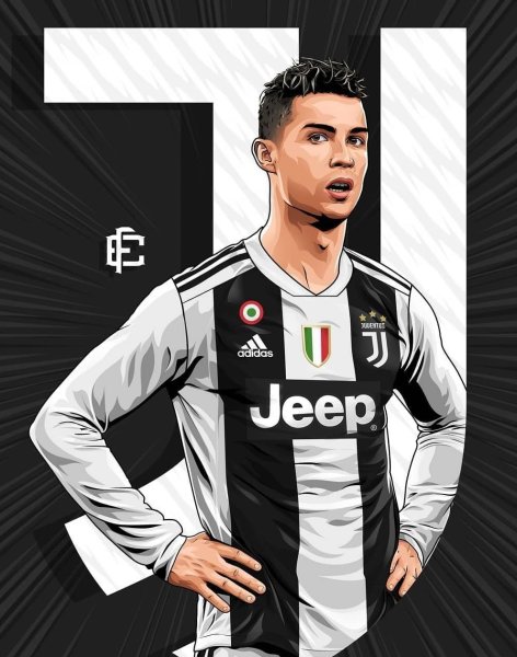 Рисунок Роналдо Ювентус