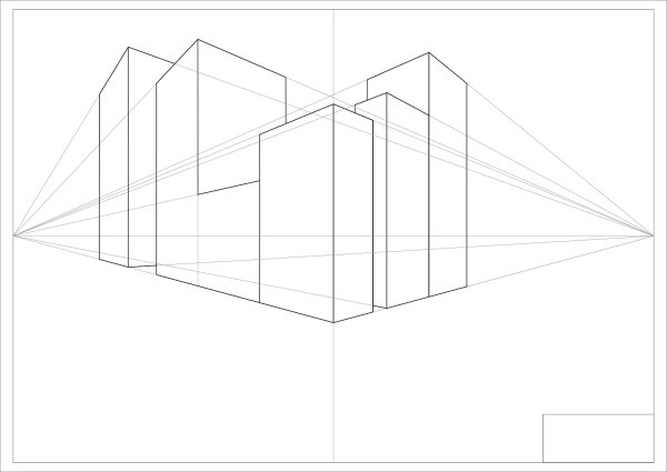 Угловая перспектива( двухточечная линейная перспектива)
