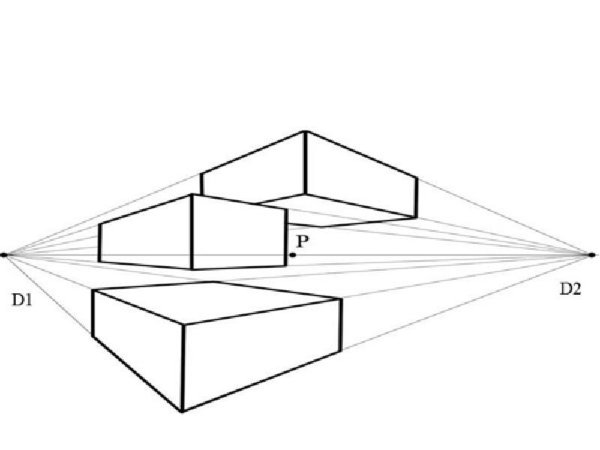 Перспектива интерьера Начертательная геометрия