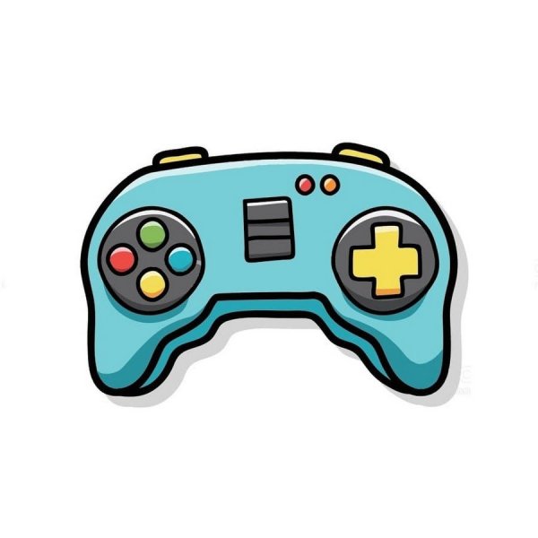 Джойстик на белом фоне