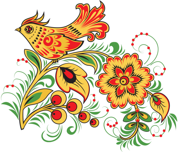 Русские народные росписи Хохломская