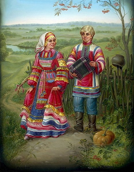 Старая Русь в Федоскинских миниатюрах