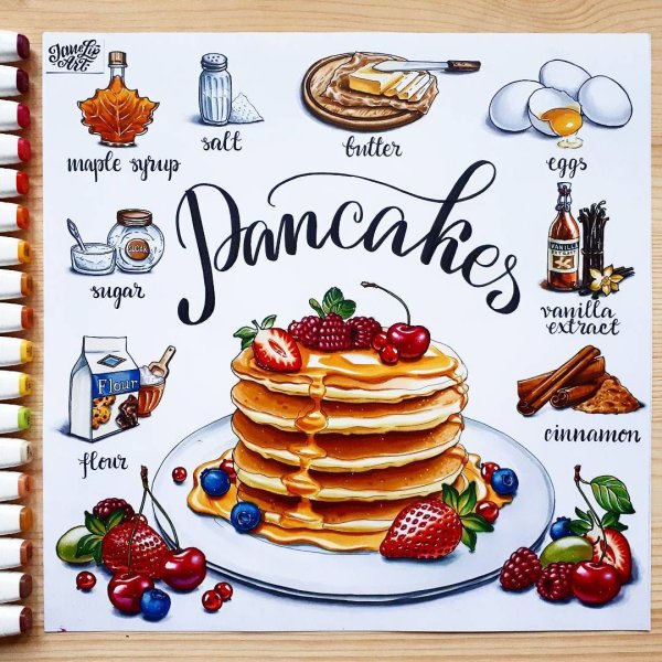 Книга рецептов рисунок