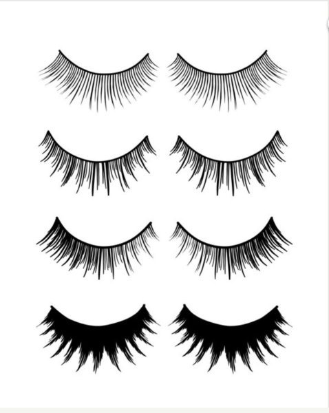 Ресницы эскиз