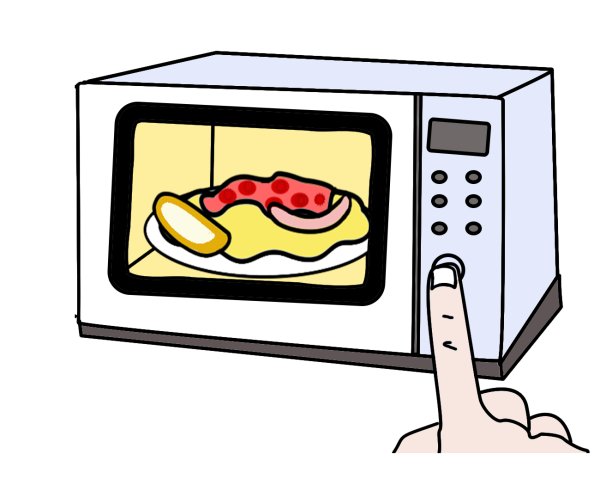 Микроволновка мультяшная