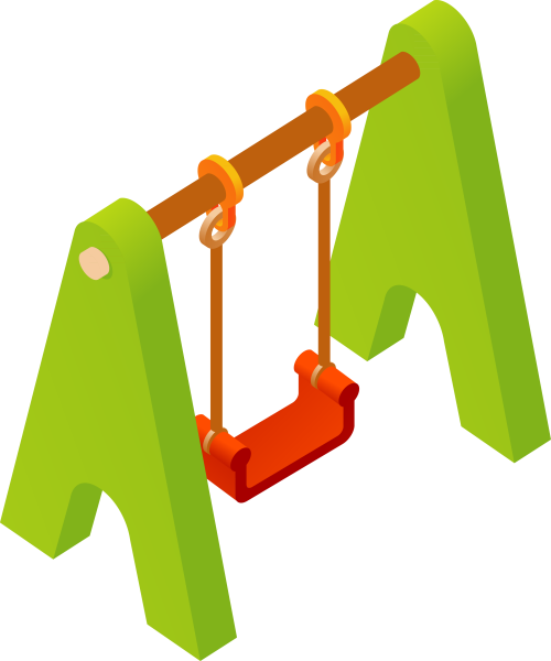 Качели без фона