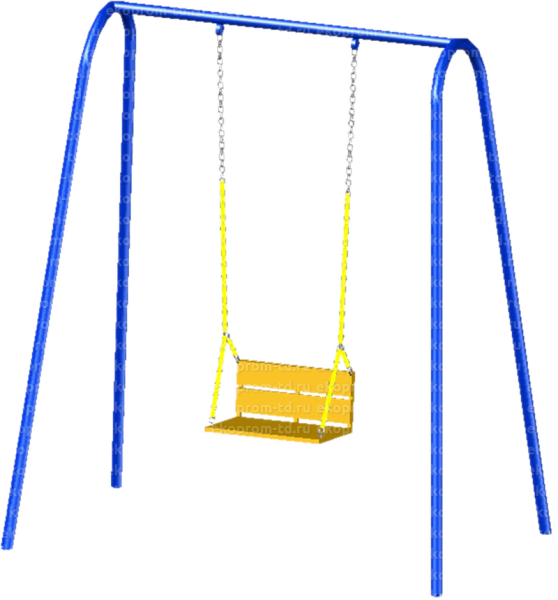 Качели на белом фоне