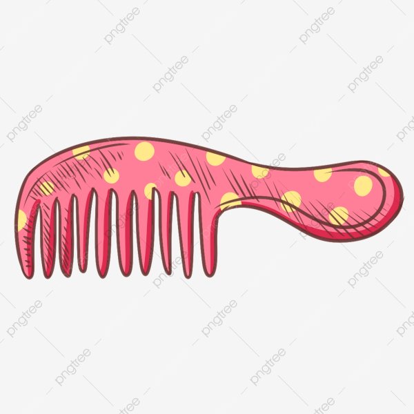 Комбинированная расческа нарисовать