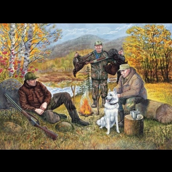 Охотник силуэт