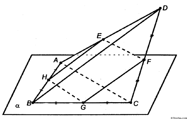 Диагонали пространственного четырехугольника
