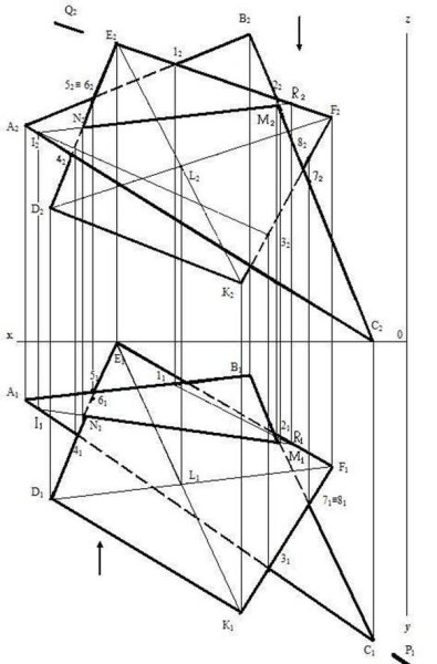 Диагонали пространственного четырехугольника