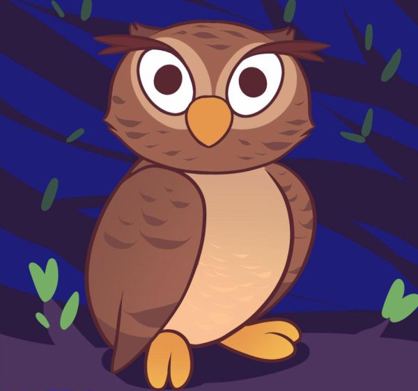 Совы мультяшные