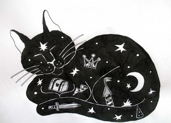 Кот Баюн эскиз