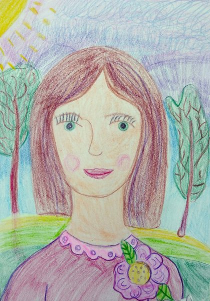 Детские рисунки мамы