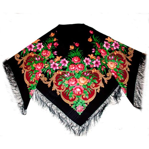 Павловопосадский платок осеннее танго