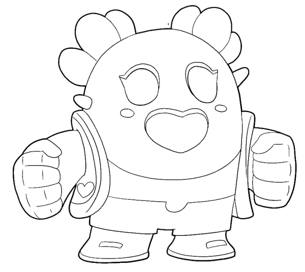 Раскраска Браво старс Спайк