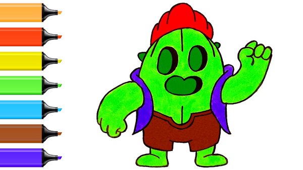 Спайк Браво старс нарисовать