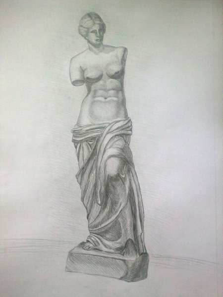 Гипсовая голова Венеры Милосской