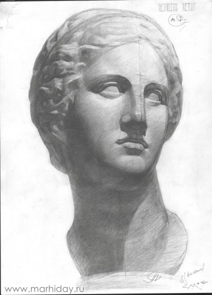 Гипсовая голова Диана, Артемида