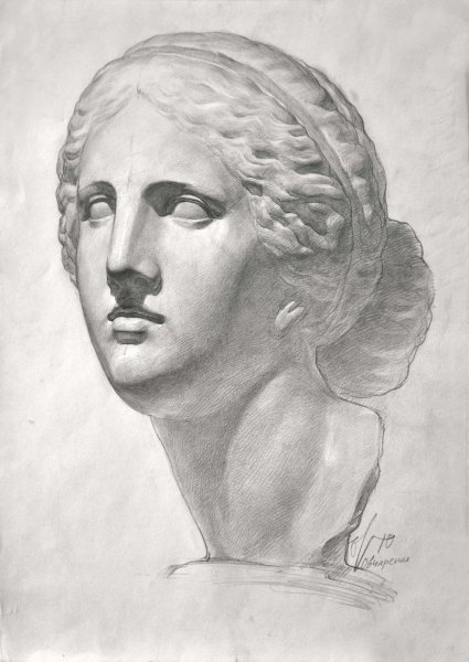 Академический рисунок Венеры Медичи