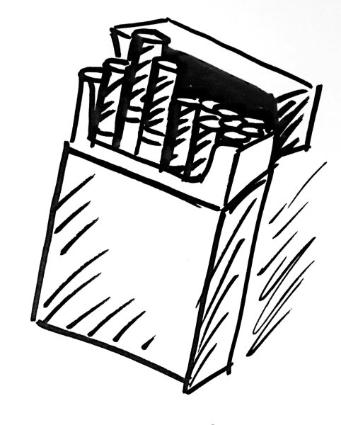 Эскизы тату сигареты