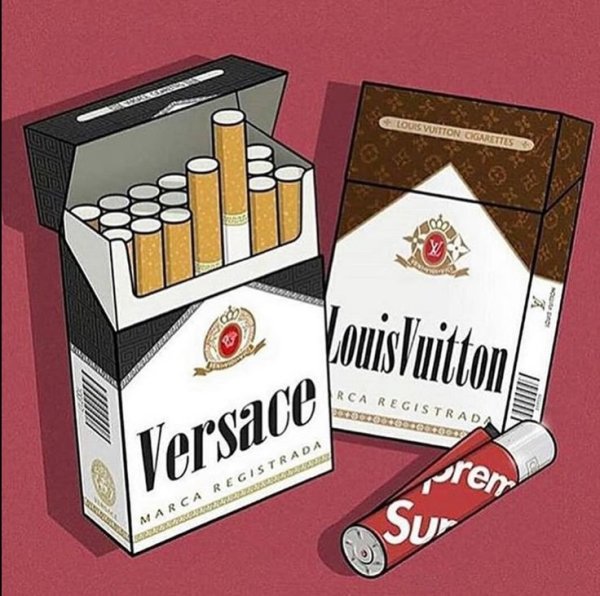 Эскиз тату пачка сигарет