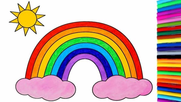 Цвета радуги для дошкольников