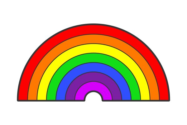 Цвета радуги для дошкольников