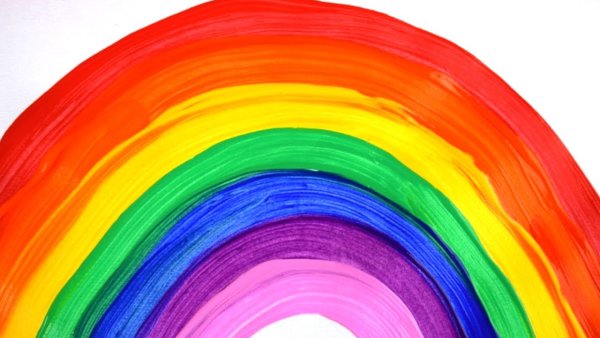 Радуга красками