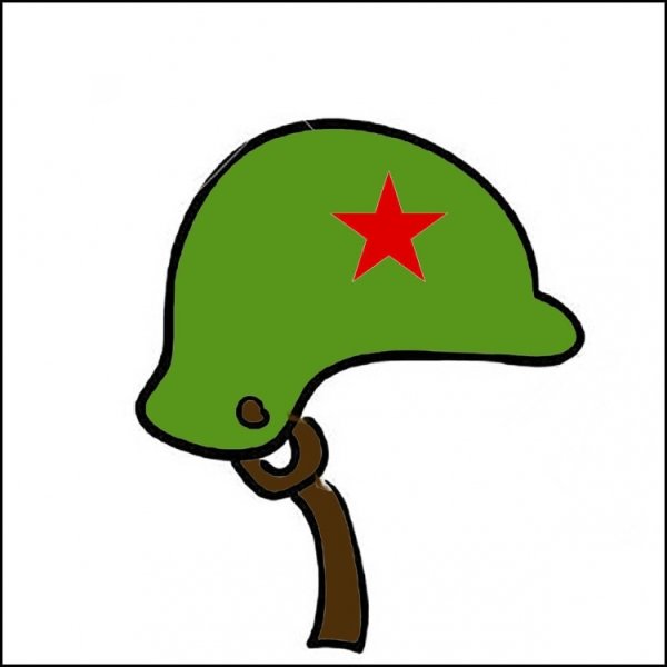 Солдатская каска рисунок