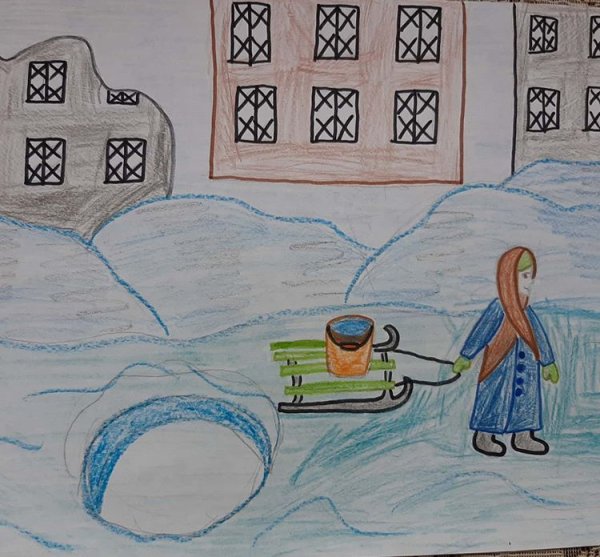 Блокада Ленинграда рисунки детей