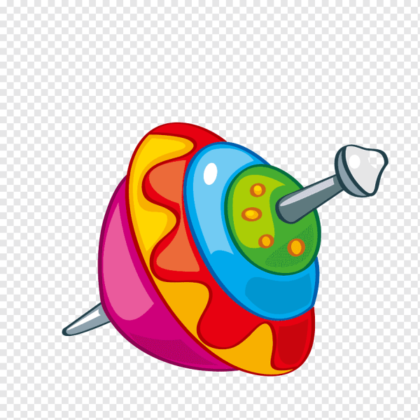 Юла игрушка на прозрачном фоне