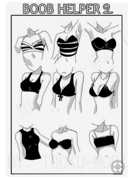 Нарисованная грудь