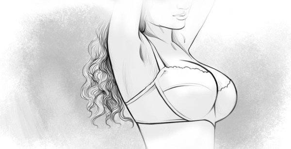 Грудь рисунок